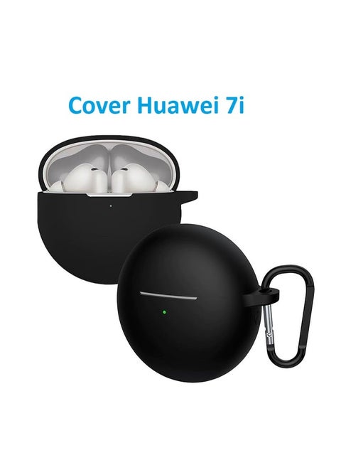 Silicone Case for Huawei Freebuds 7i Earphones - black
